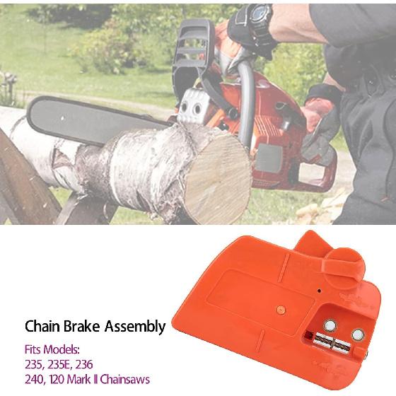 Clutch Cover Chain Brake Assembly 525628901 for Husqvarna 235, 235E, 236, 240, 120 Mark II Chainsaws Replaces OEM 545071103