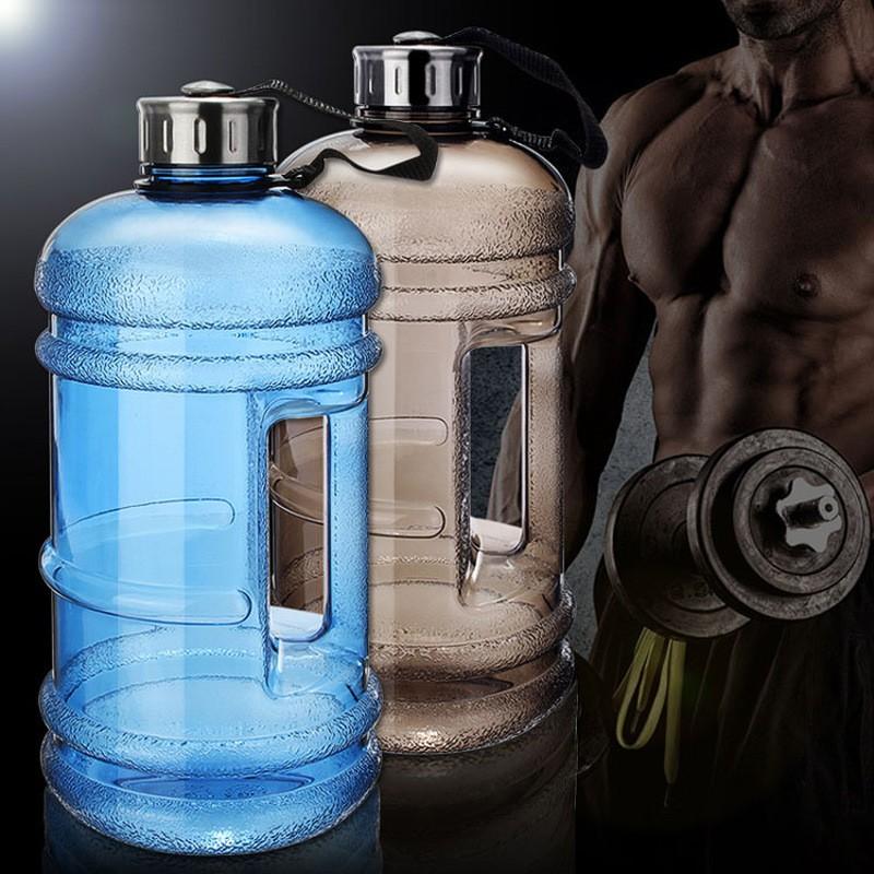 Sticlă de apă multifuncțională spațioasă de 22L în formă de ganteră, ușoară pentru transport, Sport Sală Fitness, Fierbător de apă cu capac push, Sticlă pentru activități în aer liber
