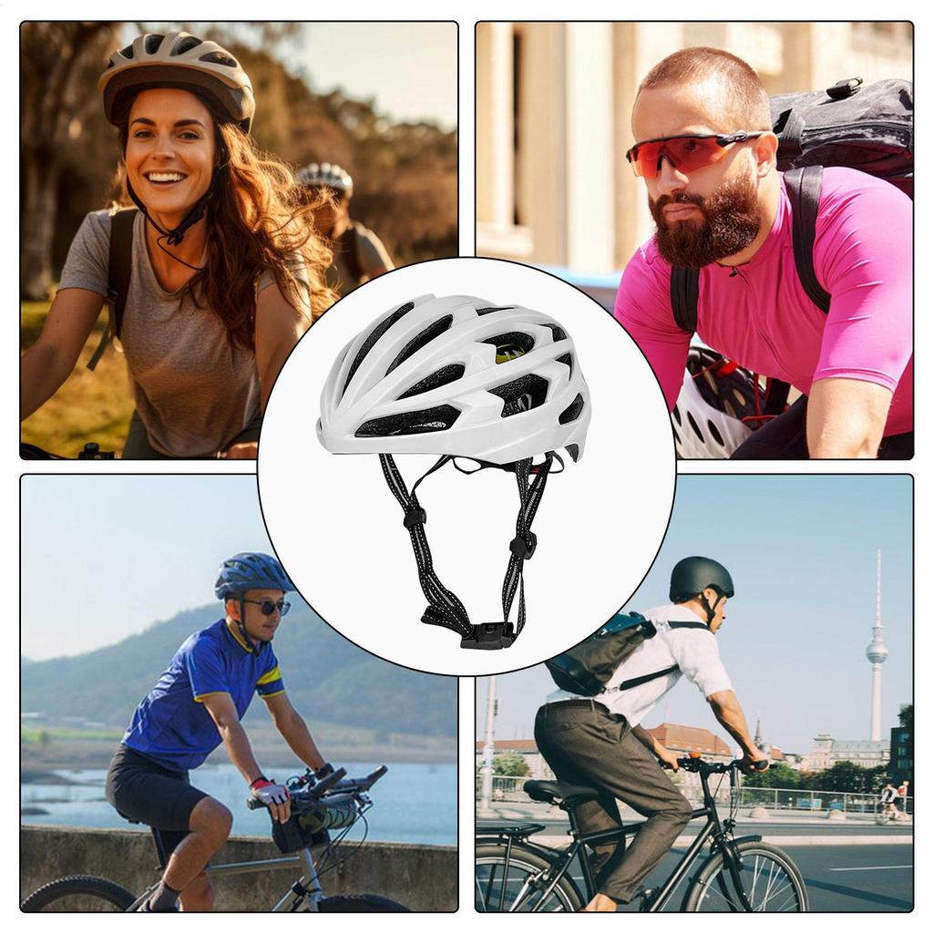 Bike Helmet Adult Cycling Head Protector Lightweight Ergonomic Helmet Gear For Skateboard Mountain & Road Bike Scooter Cycling