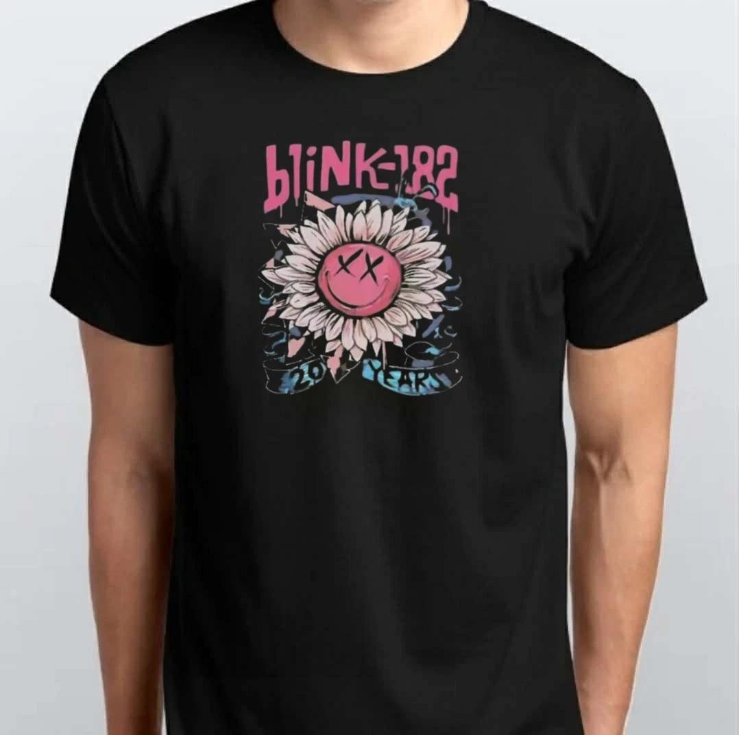 Blink 182 Band Shirt, Blink 182 World Tour T-SHIRT S M L XL XXL 3 4 XL Black 2XL