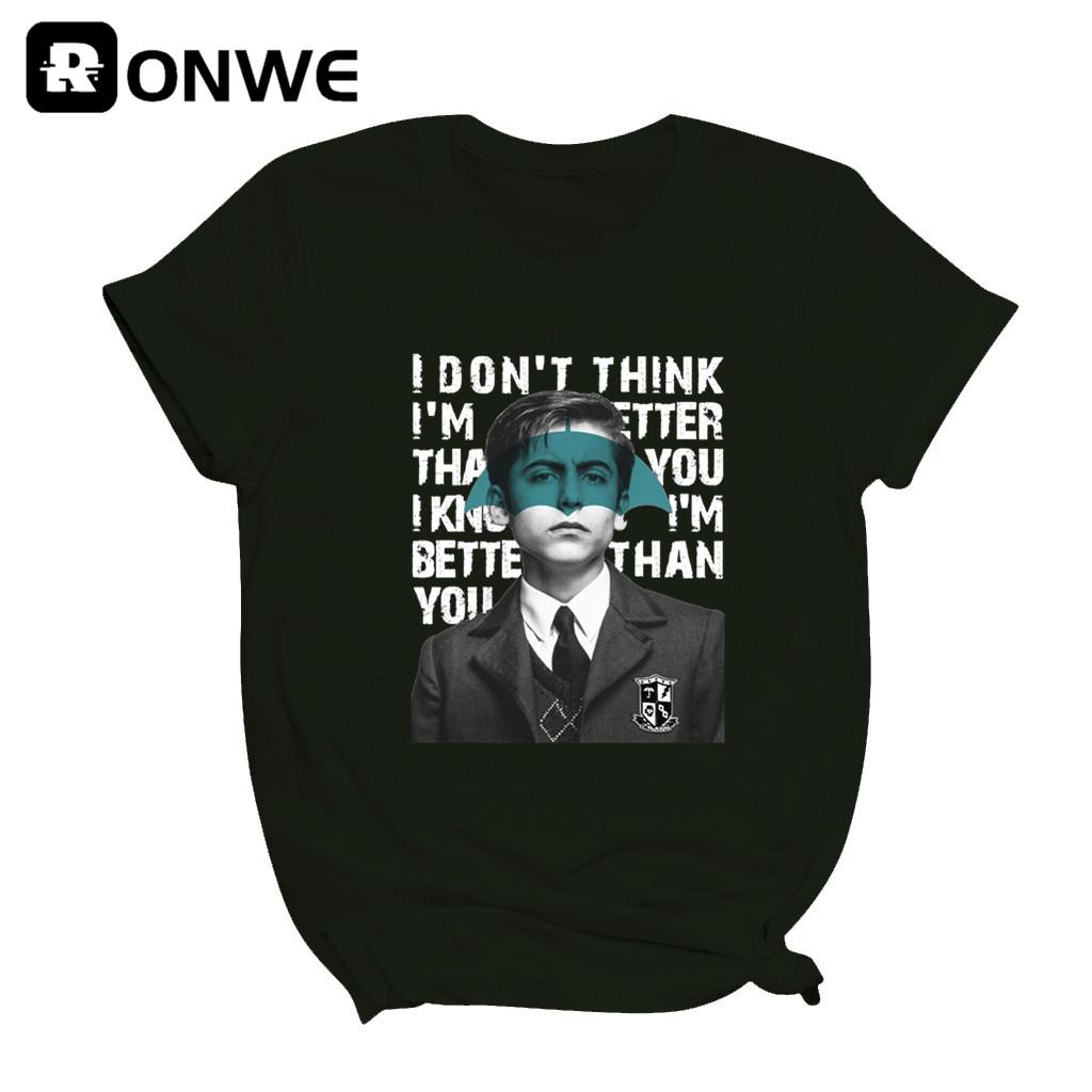 The Umbrella Academy Cha Cha Diego Vanya Luther Women T Shirts Gril Short Sleeve Casual Tops