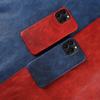 Durable Genuine Leather Case For iphone15Pro Max 14 Pro 13 12mini 11 Mobile Phone Cover Case Shockproof Back Protect Coque etui