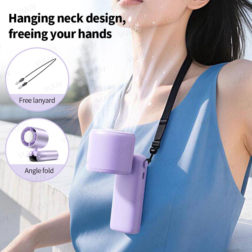 VUUV Mini USB Charging Handheld Fan Desktop Small Fan With Mobile Phone Holder Portable And Simple Outdoor Small Fan