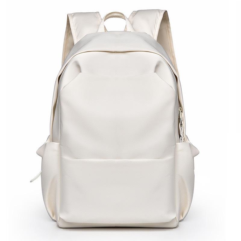Quality Trendy Large Capacity Solid Color Student Backpack Women's Versatile College Style School Bag Men's Backpack