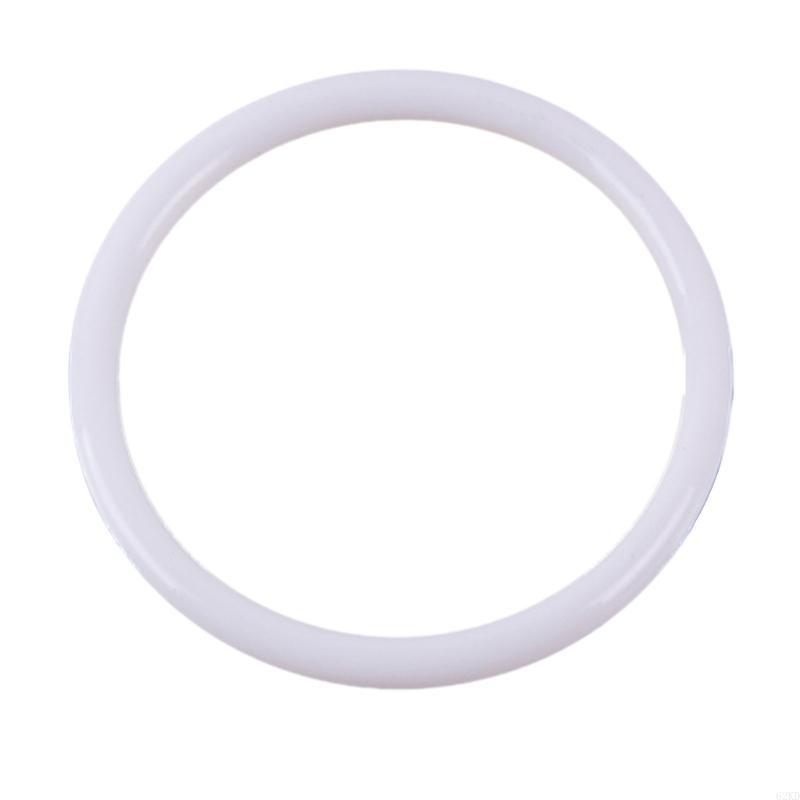

62KD Сделай сам кольца для рукоделия Белые пластиковые обручи для свадебной одежды, ювелирных изделий, материал для изготовления
