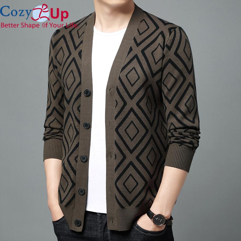 

Уютный кардиган, мужской свитер, классический свитер с цветами кешью, пальто, вязаная верхняя одежда XXXL кофейный