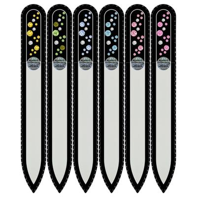 Set of 6 Glass Nail Files S-M