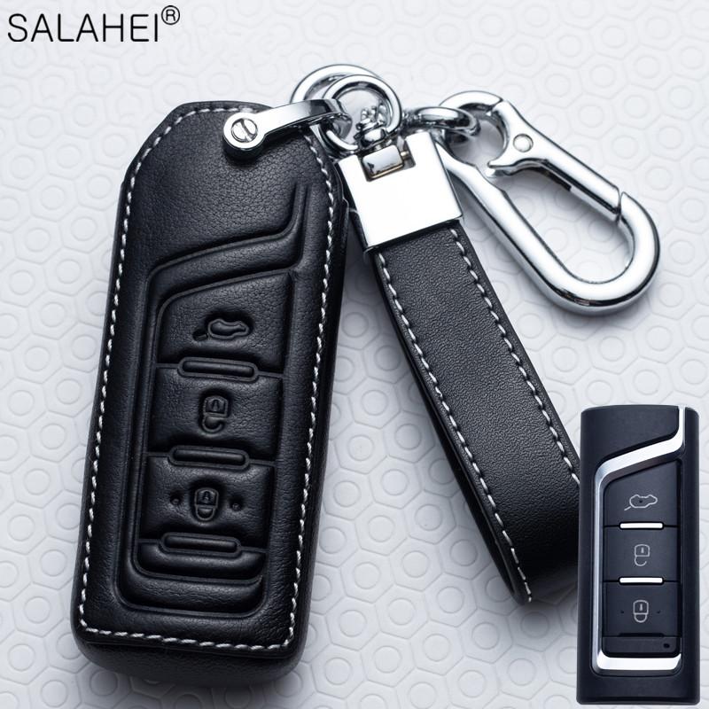 Genuine Leather Auto Key Fob Cover Case Key Fob Housing Protector Covers Fit For Gac Trumpchi Gs3 Gs4 Gs5 Gs7 Gs8 Gm8 Ga4 Gs5 Ga6 Gm6