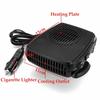 Ventilador Aquecedor de Carro DC 12V ABS Secador de Carro Desembaçador Descongelador Acessórios de Ar Condicionado Aquecedor para Carro de Camping