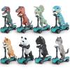 Children's Toys Dinosaur Velociraptor Tyrannosaurus Animal Pull Back Finger Scooter Small Toy Model