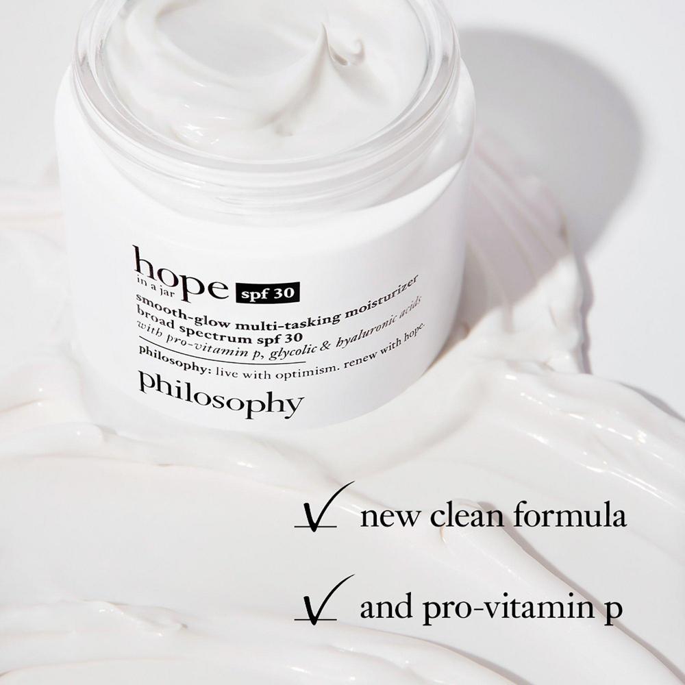 Philosophy Hope In A jAr Smooth Glow Multi tAskIng Moisturizer Spf 30 2.0 Oz