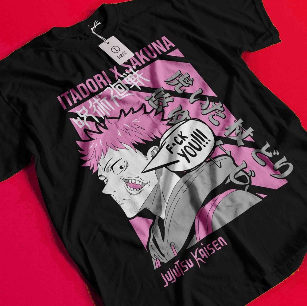 Itadori Shirt Gojo Satoru T-Shirt Jujutsu Kaisen Tshirt Toji Tee Sukuna Mahoraga BB1548