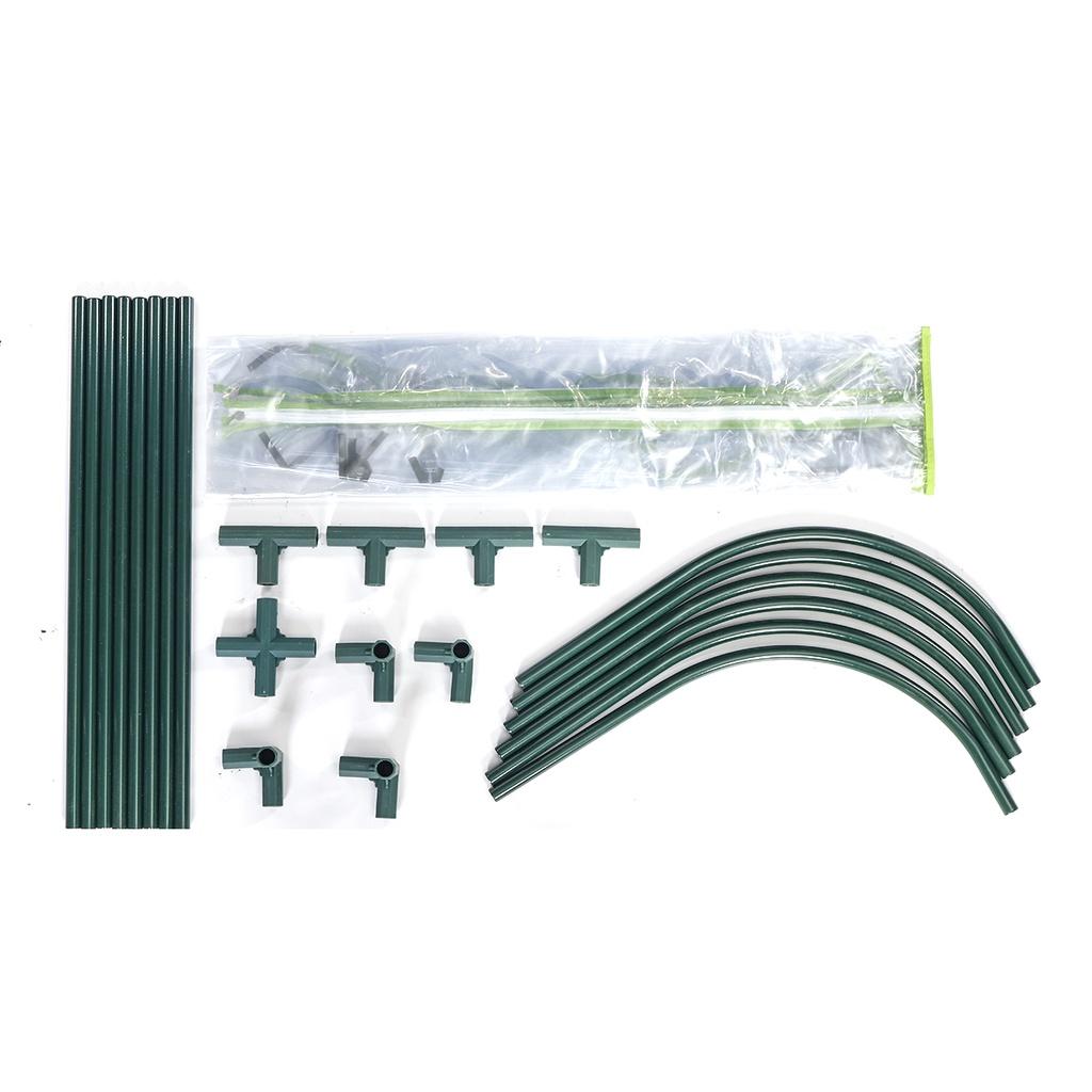 Iron+PE Mini Outdoor Greenhouse Tunnel Flowers Plants Gardening Shelter Winter Rainproof Sun Shade Garden Greenhouses Canopy Kit Awning Random New