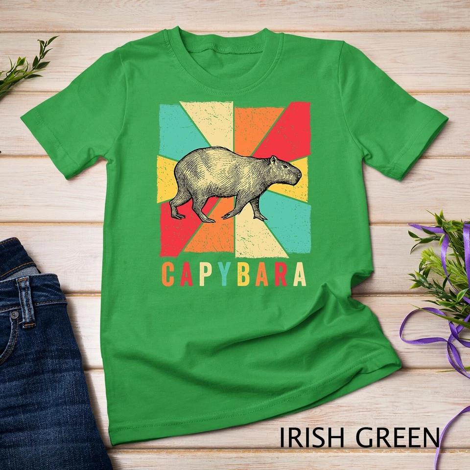 Retro Vintage Style Capybara Design - Capybara T-Shirt Unisex T-shirt 5 2XL