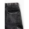 H M Baggy Cargo Jeans Dark deniM Grey