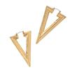Once Pair, Wind Metal Exaggerated Metal Exaggerated Temperament Geometric Triangle Fashion Simple Long Earrings