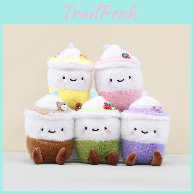 Cup Tea Milk Backpack Decor Stuffed Toy Pp Cotton Short Plush Keychain Kids For