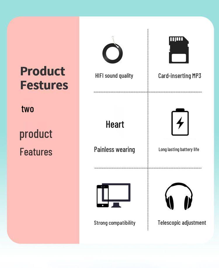 Macaron Wireless Bluetooth Over-Ear Headphones: Stereo, Long Battery, Universal, Perfect for Sports & Gaming.