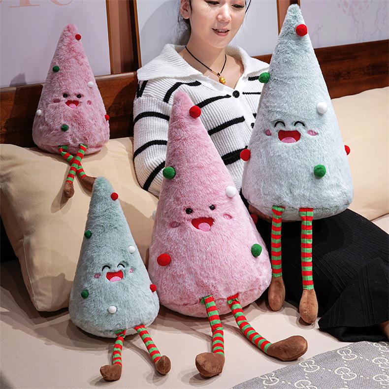 New Cute Plush Christmas Tree Bear Ornament for Home Parties