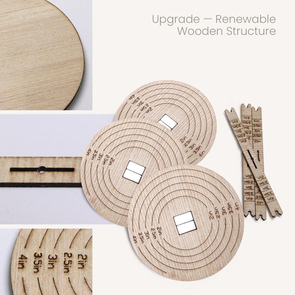 Wick Centering Tool Wick Stabilizer Candle Making Tool 2 Pieces Wooden Crafting Equipment Time-Saving for Home Fragrance
