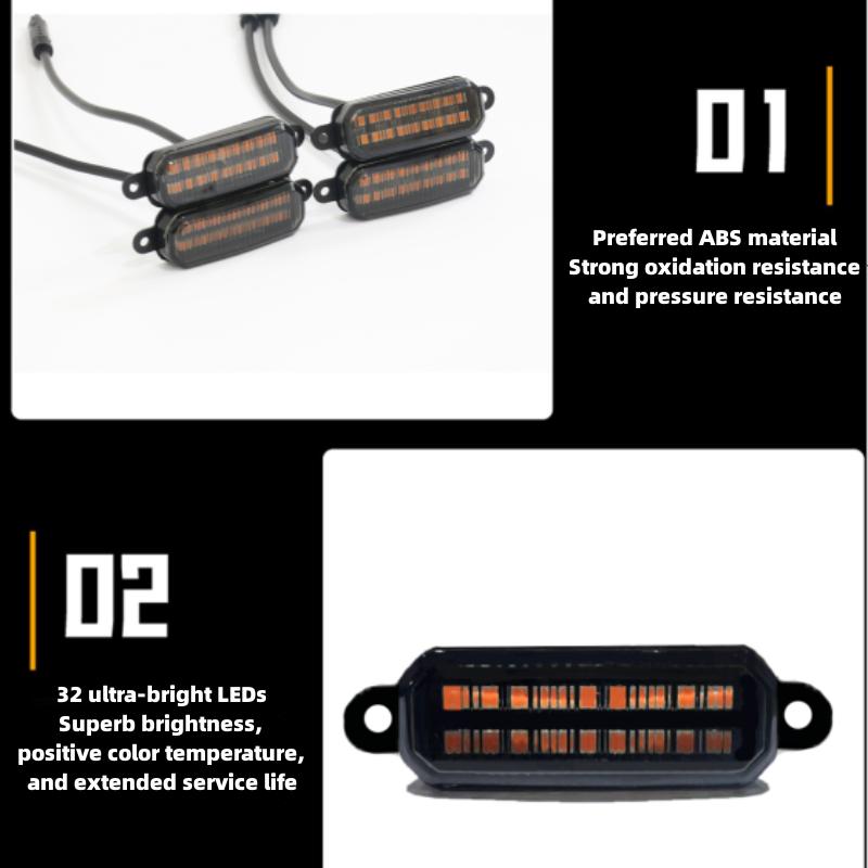 LED Front Grille Light For Mini Cooper F56 F55 F54 F53 CLUBMAN Car Daytime Running Light Wheel Eyebrow Lamp 12V Neon Lights 4