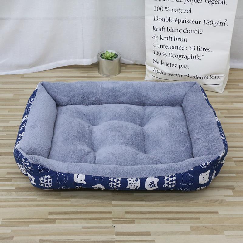 Hnízdo pro domácí mazlíčky, obdélníkový psí bouda, zesílená teplá podložka, velký pes, zlatý retrívr, malý psí bouda, dospělá kočka, dětské hnízdo