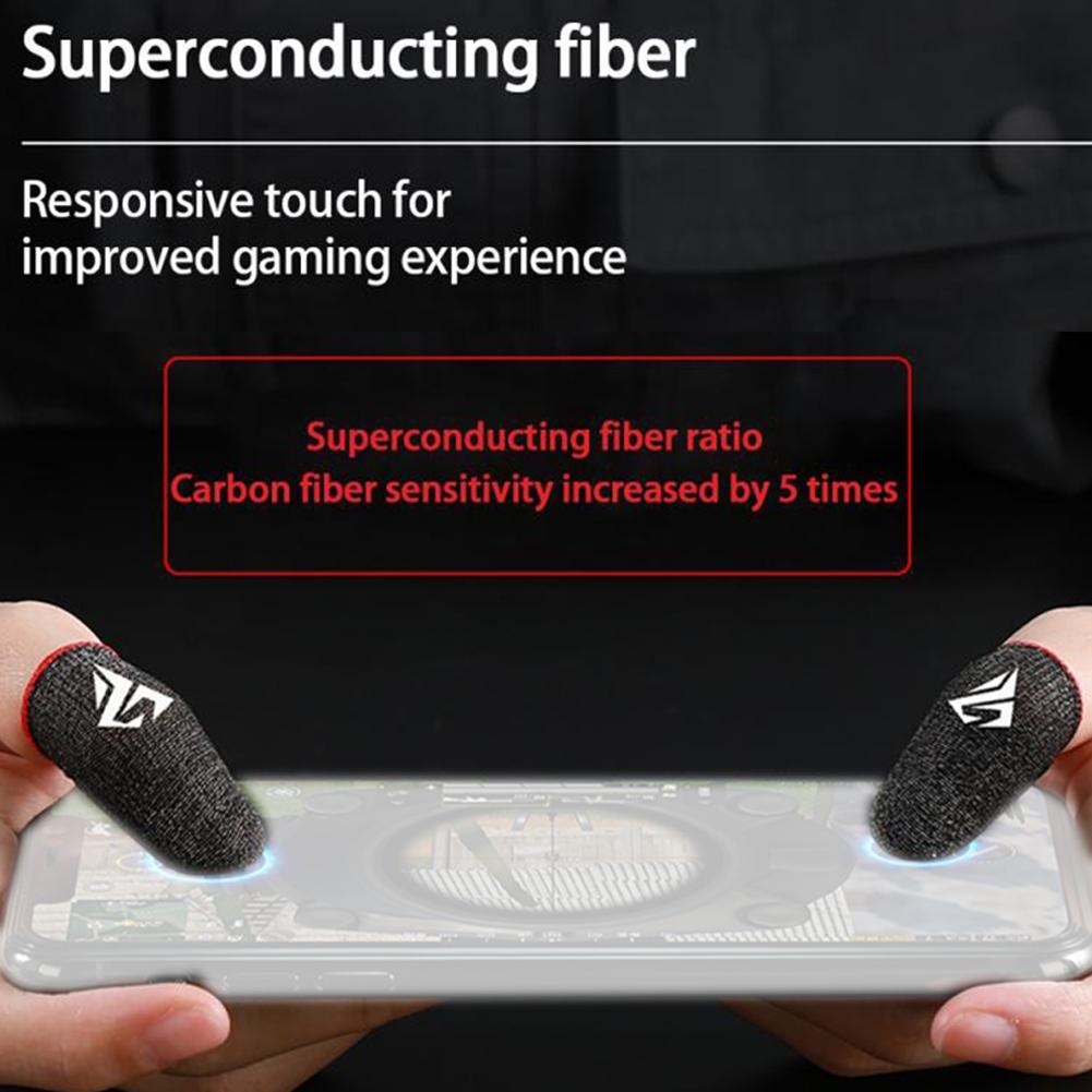 Mobile Game Fingertip Gloves For PUBG Gamer Sweatproof Anti-slip Touch Screen Finger Sleeve Breathable Gaming Finger Cover