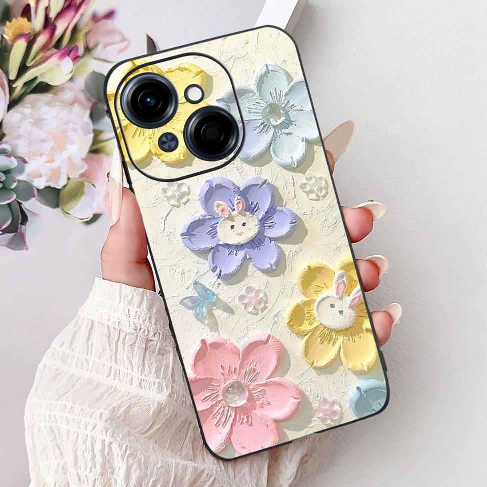 6.67'' For Tecno Spark Go 1 Case Pop 9 Cover Cute Cat Cartoon Fashion Butterfly Boy Girl Back Cover For Tecno Pop 9 Phone Case