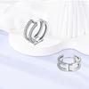 copper Hoop Infinite Love Heart Shape Zircon Sun Earring Colorful Snake Bone Geometric Lines Do It Yourself Jewellery for Women