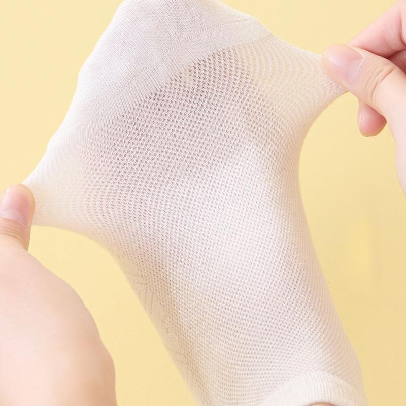 Socks Women's Summer Thin Section 7A Antibacterial Anti-odour Sweat Absorbent Women's Small White Socks Simple Short Socks Socks Women's Models