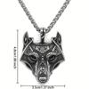 Celtic Wolf Accessories Wolf Head Amulet Pendant Pendant Viking Necklace