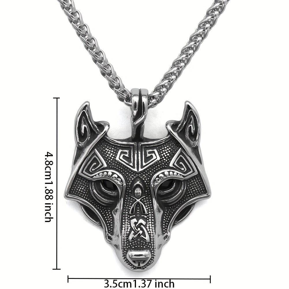 Celtic Wolf Accessories Wolf Head Amulet Pendant Pendant Viking Necklace