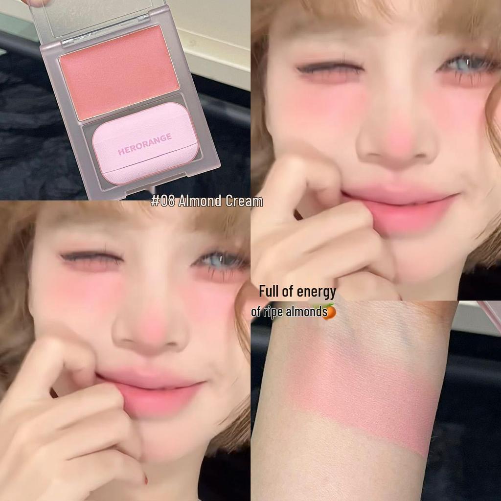Bobo Milk Mist Vitality Blush: Natural Matte Korean Style for a Youthful Complexion.
