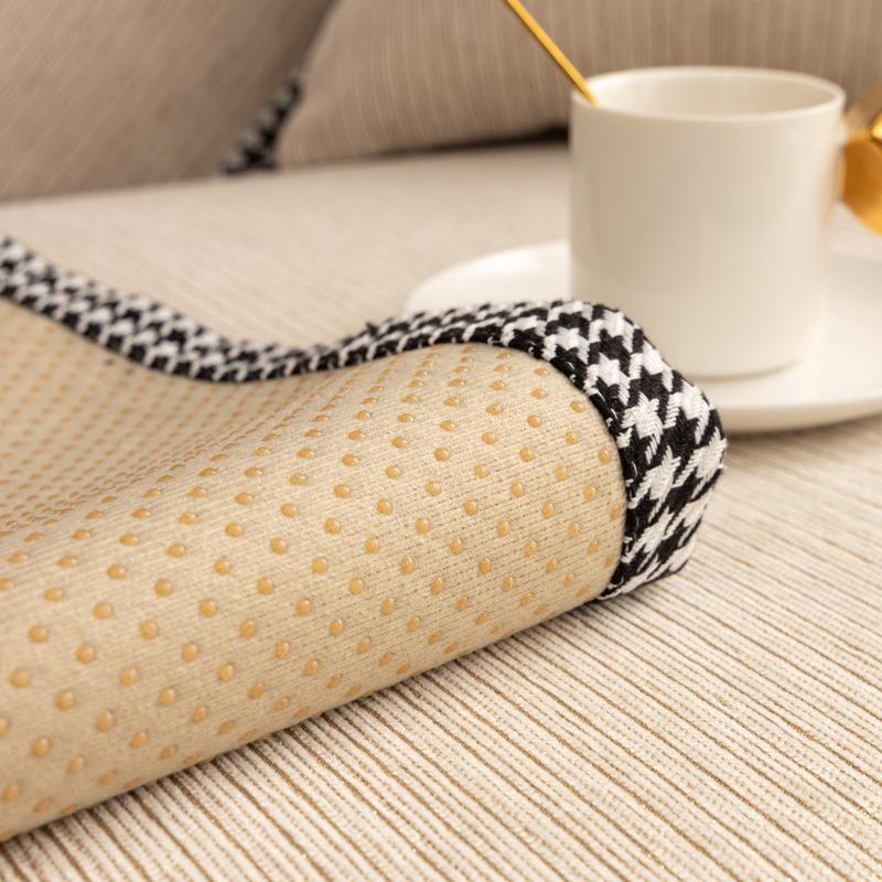 Nordic Simple Sofa Cushion Universal Light Luxury Ins Non-Slip Seat Cushions Chenille Solid Wood Leather Sofa Cover Cover Towel