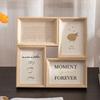 Modern 4-Panel Photo Frame Set 6-inch Wall Or Table Display Wooden Style Living Room Bedroom Office Decor