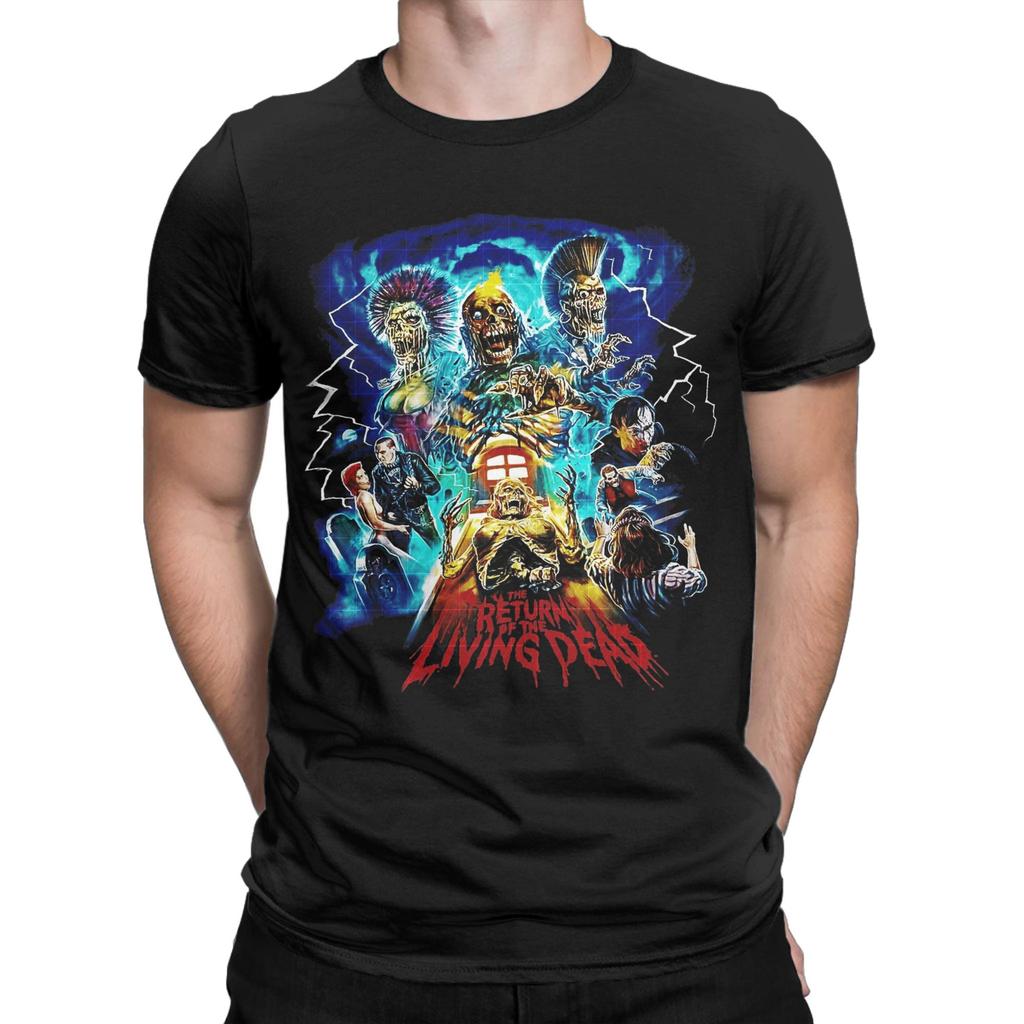 Horror Comedy Horror Return Of The Living Dead Films T Shirt Summer T Shirts Cotton  Tshirt For Men's Short-Sleeved Loose Tees