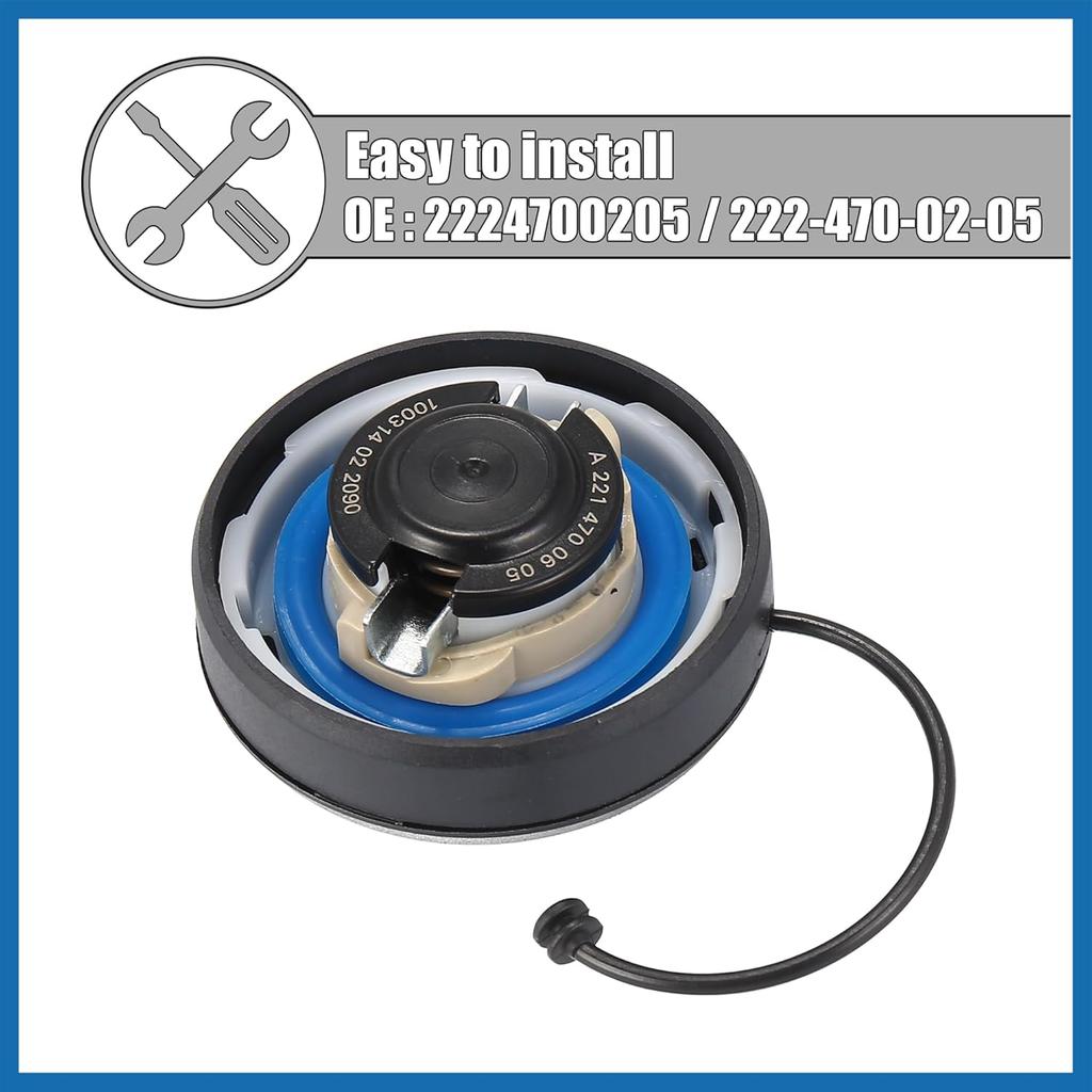 2224700205 Fuel Tank Cap Gas Cap Cover for Mercedes-Benz CLA250 CLA45 AMG E300 E43 GLA250 GLA45 S450 S550 S560 S63 S65 SL400 SL450 SL550 Item
