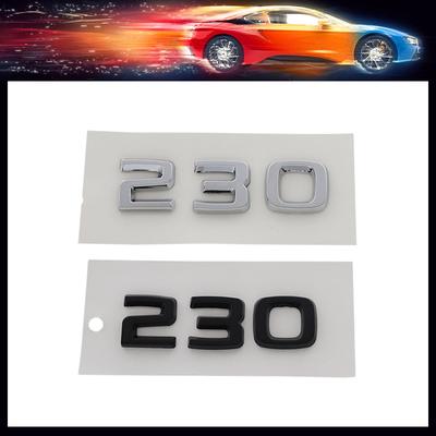 3D Premium 230 Lettres pour aile de voiture coffre capot arrière Décalcomanie Emblème Badge Autocollant