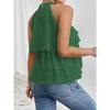 Women's Casual Summer/ Spring Printed Sleeveless Half-neck Blouse Shirt