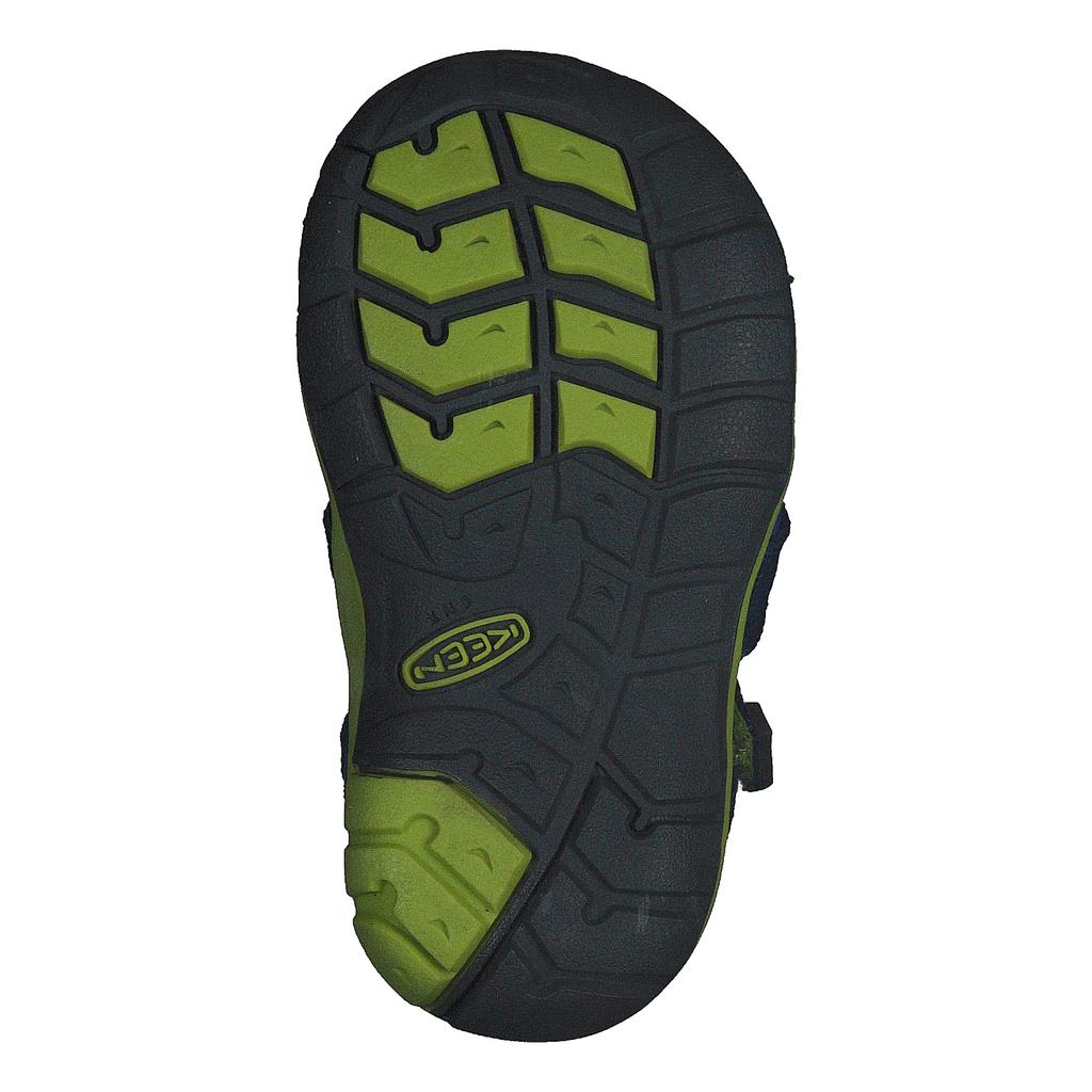 Kids Sandals SEACAMP II CNX Seacamp Two CNX BLUE cm [Keen] (11.5~14.5cm) DEPTHS/CHARTREUSE 11.5