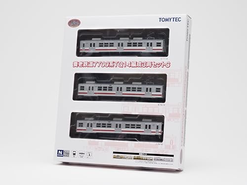 Tomytec Railway Collection Iron Collection Yoro Railway 7700 Series TQ14 Formation 3-Car Set C Diorama Supplies 334125