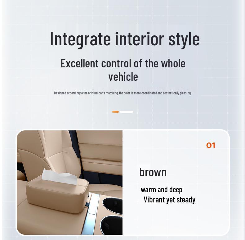 Fengyun T11 Car Tissue Box - 25 Styles for Seat Hanging & Center Console