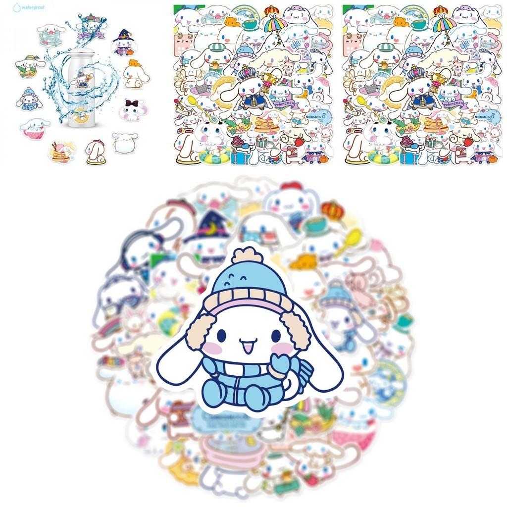 50pcs Cinnamoroll Stickers Waterproof Reusable Decor Laptop Graffiti Diy Gift