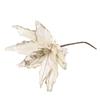Christmas Poinsettia Flower Glitter Flower Ornament Create A Festive Atmosphere