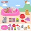 First-Class Cute Superior-Grade Dog Pet Top-Grade Basket Premium-Quality Family Play Sets Premium-Quality Dog High-Standard Doll Collection