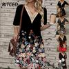 Fashion Summer Spring Short Sleeve V-Neck Casual Dresses