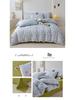 Elegant High-Weight Knit Cotton Floral Four-Piece Bedding Set – Skin-Friendly, Available In Single/Double Sizes.