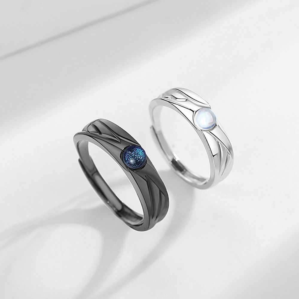 Zinc Zinc Alloy Valentine'S Day Gift Angle Star Fashion Jewelry Korean Style Ring Vintage Ring Couple Ring