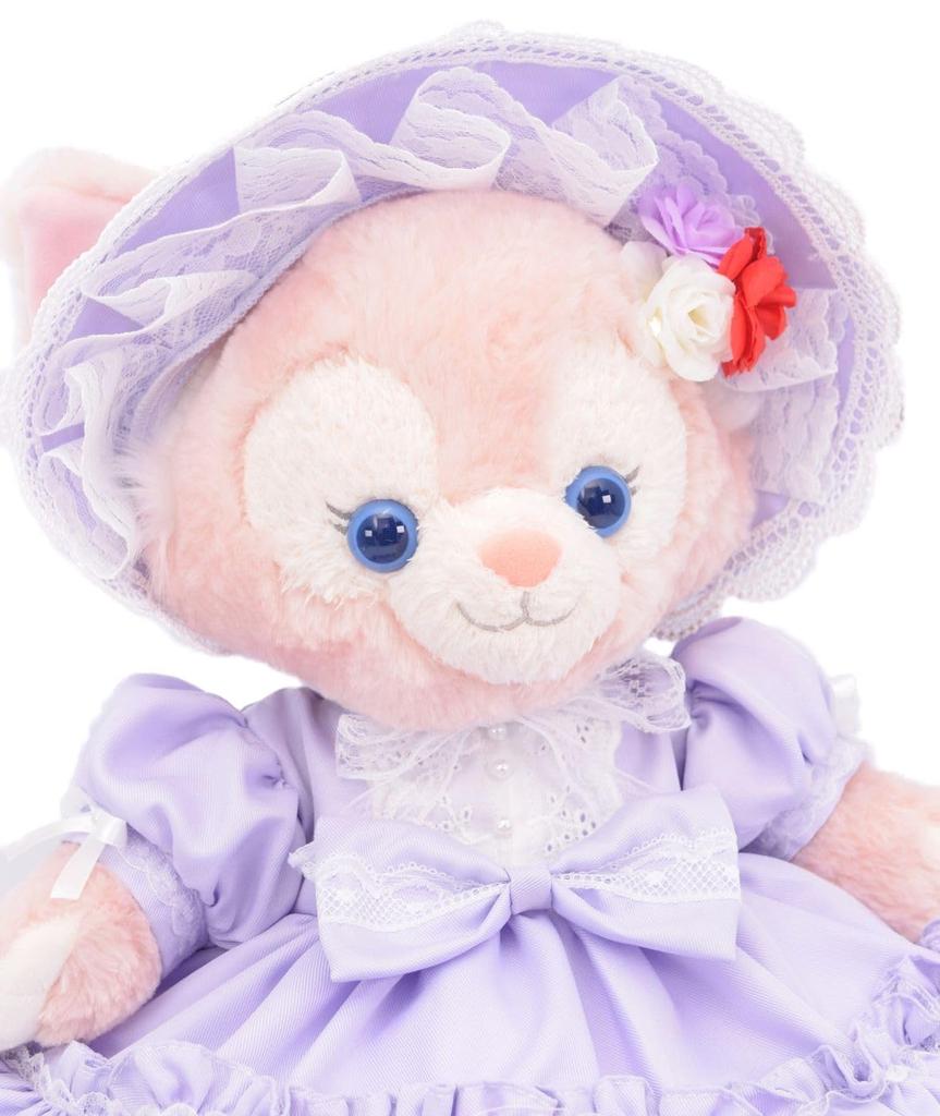 Teddy Bear Mail Order Alice Linabelle Outfit Costume with Bonnet and Frilled Dress for Size S (No Body) (Wisteria)