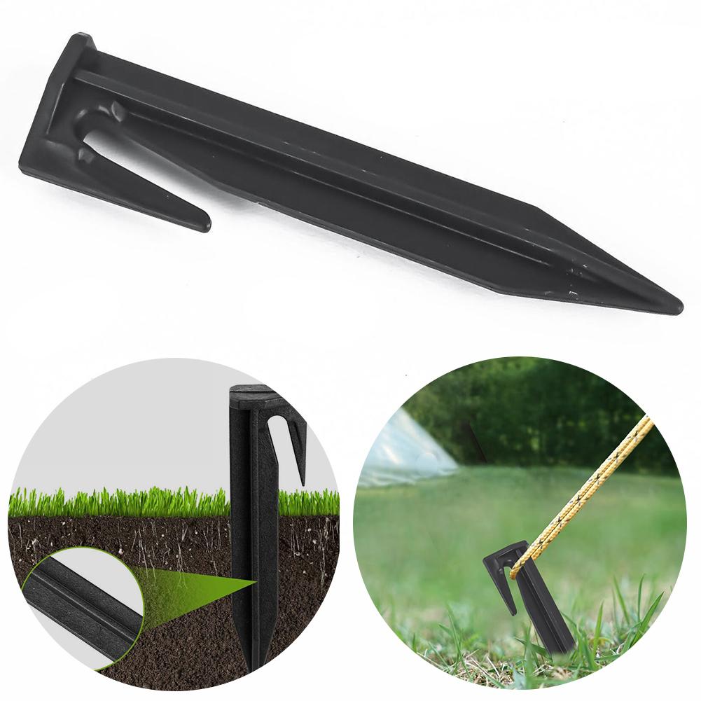 100pcs Ground Spikes Fixing Pins Boundary Nail Tools Boundary Nail Lawn Stake Kit Garden Lawn Netting Camping Home Gardening